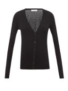 Gabriela Hearst - Homer Pointelle-knit Cashmere-blend Cardigan - Womens - Black