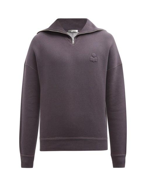 Isabel Marant - Weloyan Cotton-blend Jersey Sweatshirt - Mens - Black