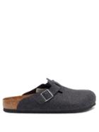 Matchesfashion.com Birkenstock - Boston Buckled Wool-felt Sandals - Mens - Grey