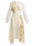 Matchesfashion.com Preen By Thornton Bregazzi - Cara Sequin Embellished Lace Dress - Womens - Ivory