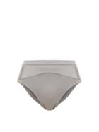 Matchesfashion.com Adidas By Stella Mccartney - High-rise Bikini Briefs - Womens - Grey