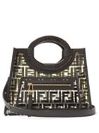 Matchesfashion.com Fendi - Runaway Small Leather & Pvc Shoulder Bag - Womens - Black Multi