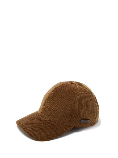 Matchesfashion.com Prada - Corduroy Baseball Cap - Mens - Khaki