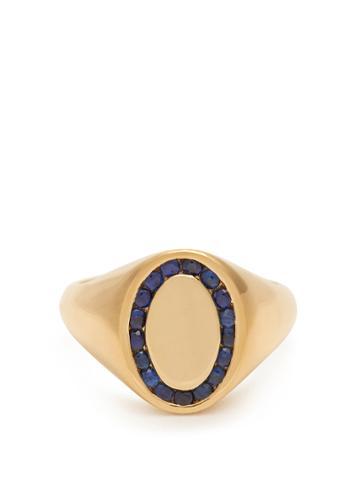 Jessica Biales Sapphire & Yellow-gold Ring