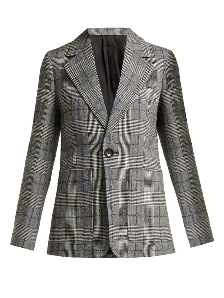 Joseph Annab Prince Of Wales Checked Wool Blazer