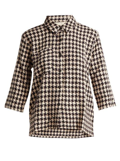 Matchesfashion.com Ace & Jig - Wheeler Cotton Shirt - Womens - Black White