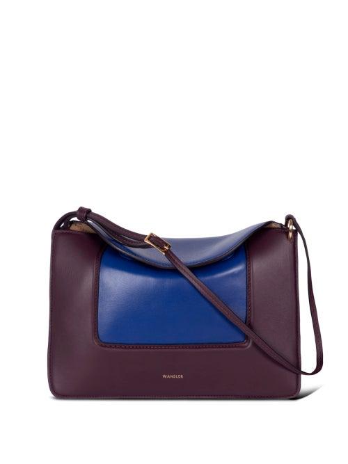 Wandler - Penelope Leather Shoulder Bag - Womens - Blue Multi