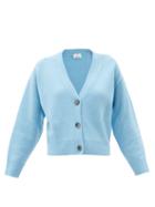 Matchesfashion.com Allude - Dropped-sleeve Cashmere Cardigan - Womens - Blue