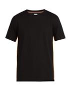 Matchesfashion.com Paul Smith - Striped Trim Cotton Jersey T Shirt - Mens - Black
