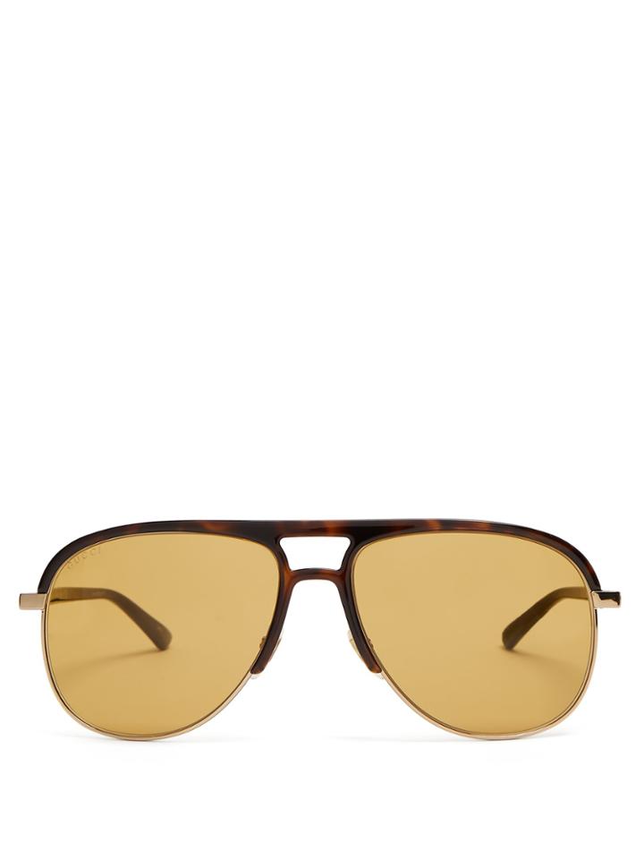Gucci Aviator Acetate Sunglasses