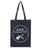 Matchesfashion.com A.p.c. - Logo-print Denim Tote Bag - Mens - Indigo