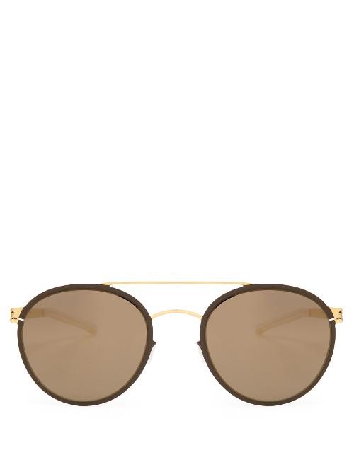 Mykita Buster Stainless-steel Aviator Sunglasses
