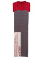 Matchesfashion.com A-cold-wall* - Grid Jacquard Wool Cape Scarf - Mens - Red