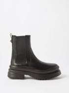 Valentino Garavani - Roman Stud Leather Chelsea Boots - Mens - Black