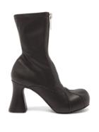 Stella Mccartney - Groove Zipped Platform Ankle Boots - Womens - Black