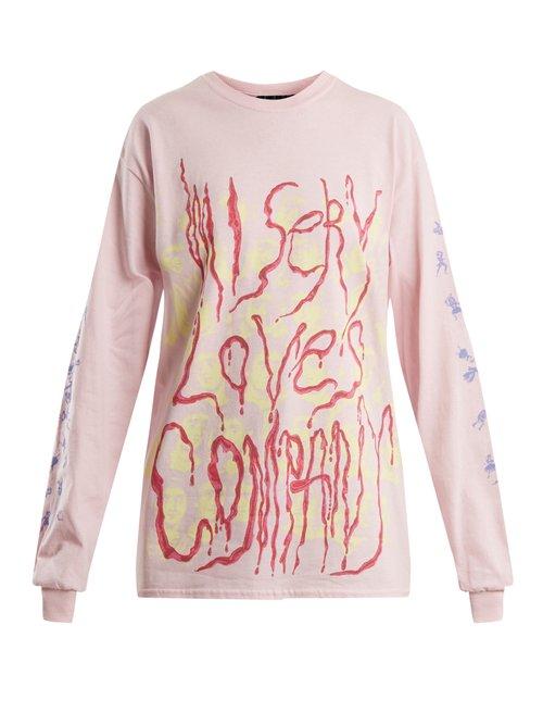 Matchesfashion.com Blue Roses - Misery Loves Company Printed T Shirt - Womens - Pink