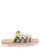 Matchesfashion.com Suicoke - Dao-2 Toggle-laced Canvas Slides - Mens - Yellow Multi