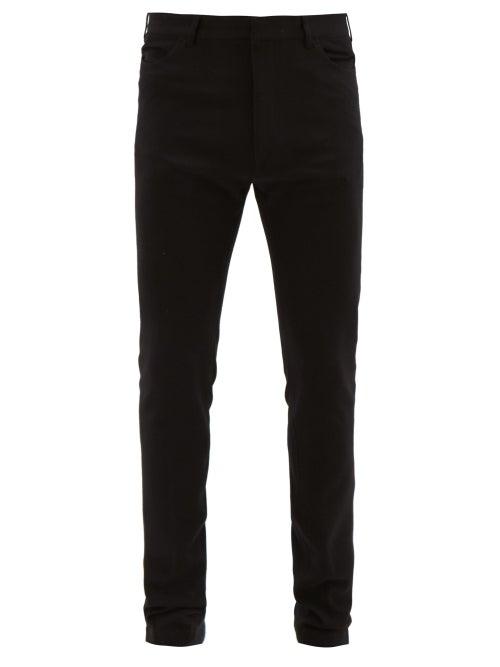 Matchesfashion.com Ann Demeulemeester - Slim-leg Crepe Trousers - Mens - Black