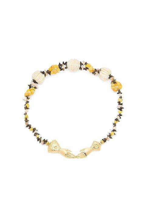 Matchesfashion.com Heimat Atlantica - Eloise Shell Embellished Necklace - Womens - Multi