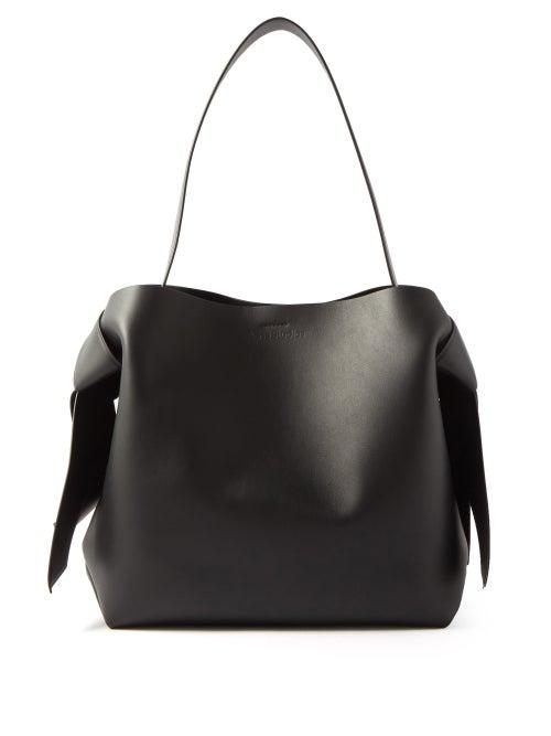 Acne Studios - Musubi Leather Shoulder Bag - Womens - Black