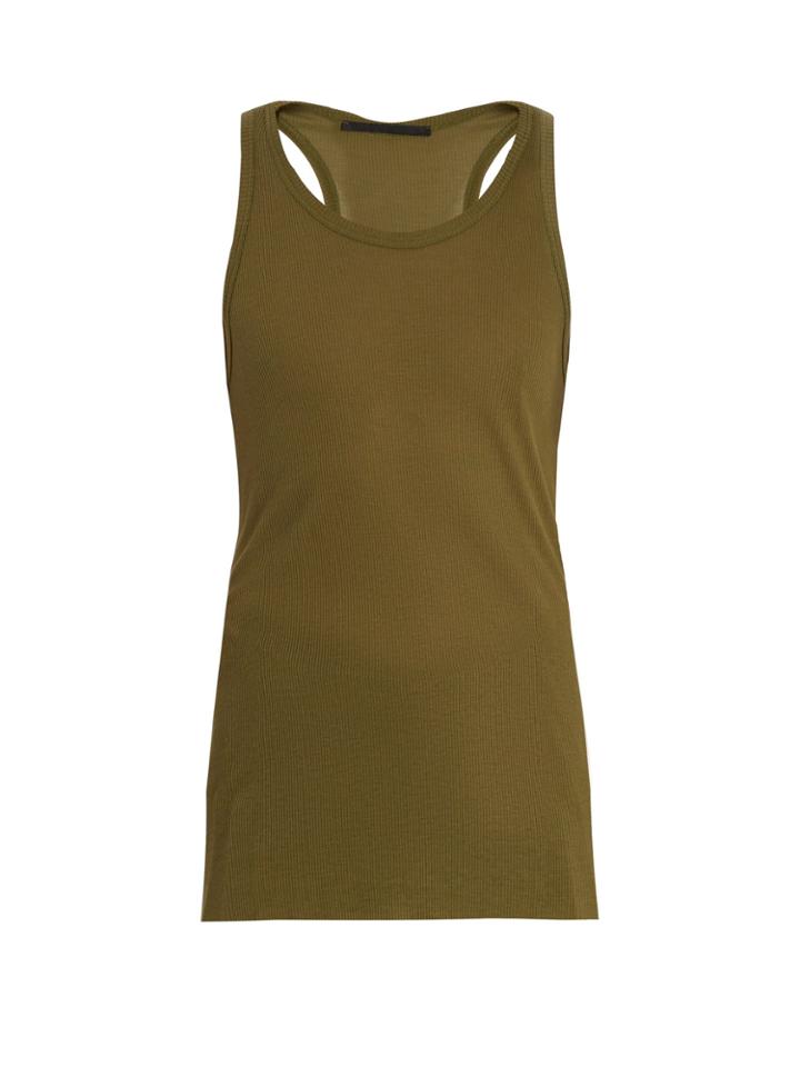 Haider Ackermann Ribbed-knit Jersey Tank Top