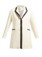 Matchesfashion.com Giuliva Heritage Collection - The Karen Single Breasted Wool Blazer - Womens - White Multi