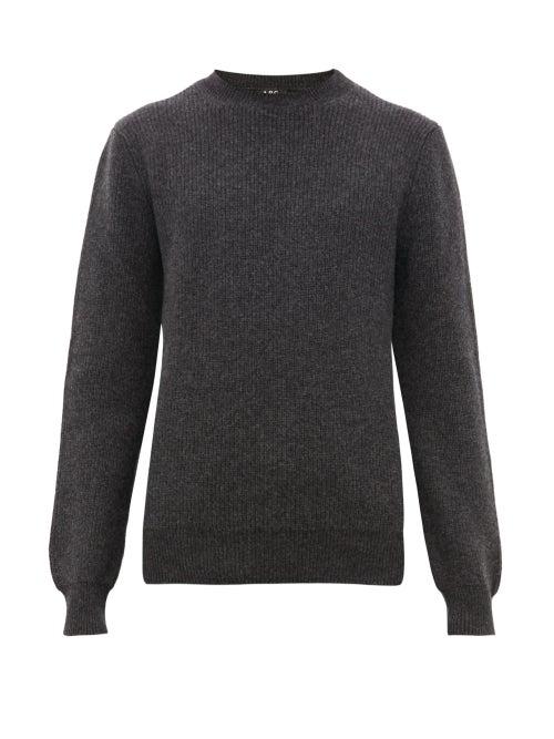 Matchesfashion.com A.p.c. - Andy Wool Cashmere Sweater - Mens - Grey