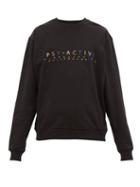 Matchesfashion.com P.a.m. - Psy Active Embroidered Cotton Sweatshirt - Mens - Black