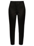 Msgm Hammered-satin Cropped Trousers