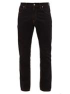Matchesfashion.com Fendi - Ff Logo Patch Slim-leg Jeans - Mens - Black
