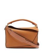 Matchesfashion.com Loewe - Puzzle Grained Leather Cross Body Bag - Womens - Tan