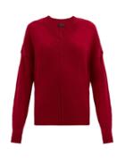 Matchesfashion.com Isabel Marant - Amy V-neck Cashmere-blend Sweater - Womens - Red