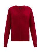 Matchesfashion.com Isabel Marant - Amy V-neck Cashmere-blend Sweater - Womens - Red