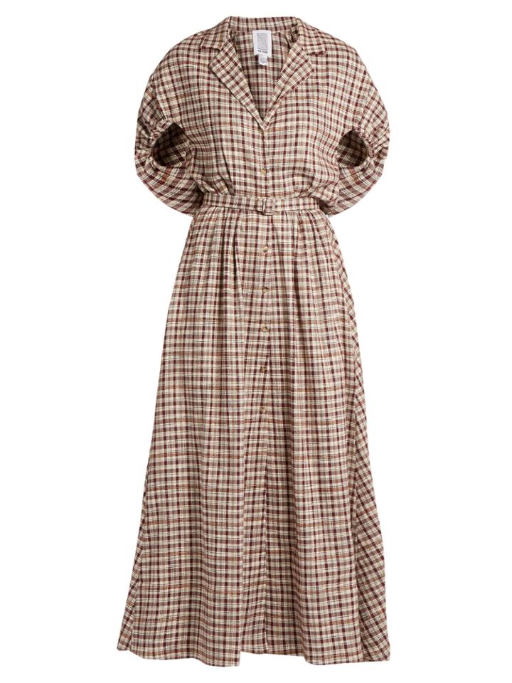 Rosie Assoulin Have The Wind At Your Back Gingham Dress