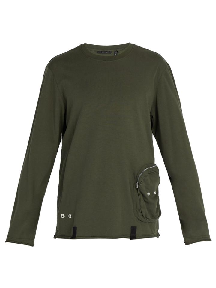 Helmut Lang Distressed Utility Crew Neck Top