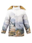 Gucci - X The North Face Hooded Printed Down Coat - Mens - Beige Multi