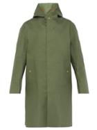 Matchesfashion.com Mackintosh - Single Breasted Bonded Cotton Overcoat - Mens - Green