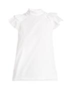 Matchesfashion.com Erdem - Opal Cotton Voile Blouse - Womens - White