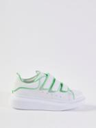 Alexander Mcqueen - Oversized Triple-strap Leather Trainers - Womens - White Multi