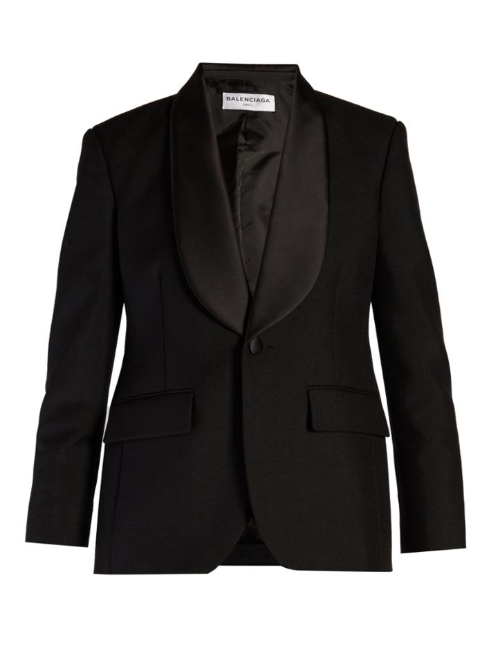 Balenciaga Satin-lapel Tuxedo Jacket