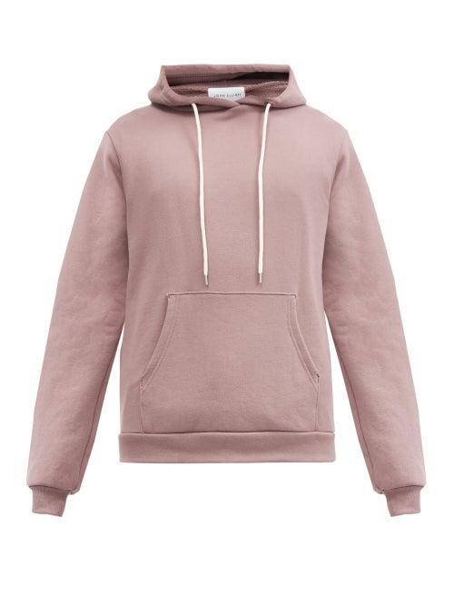Matchesfashion.com John Elliott - Beach Cotton-terry Hooded Sweatshirt - Mens - Burgundy