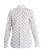 Finamore Floral-print Spread-collar Cotton Shirt