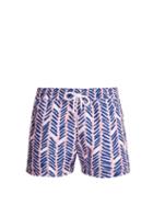 Matchesfashion.com Frescobol Carioca - Sports Pira Print Swim Shorts - Mens - Pink Multi