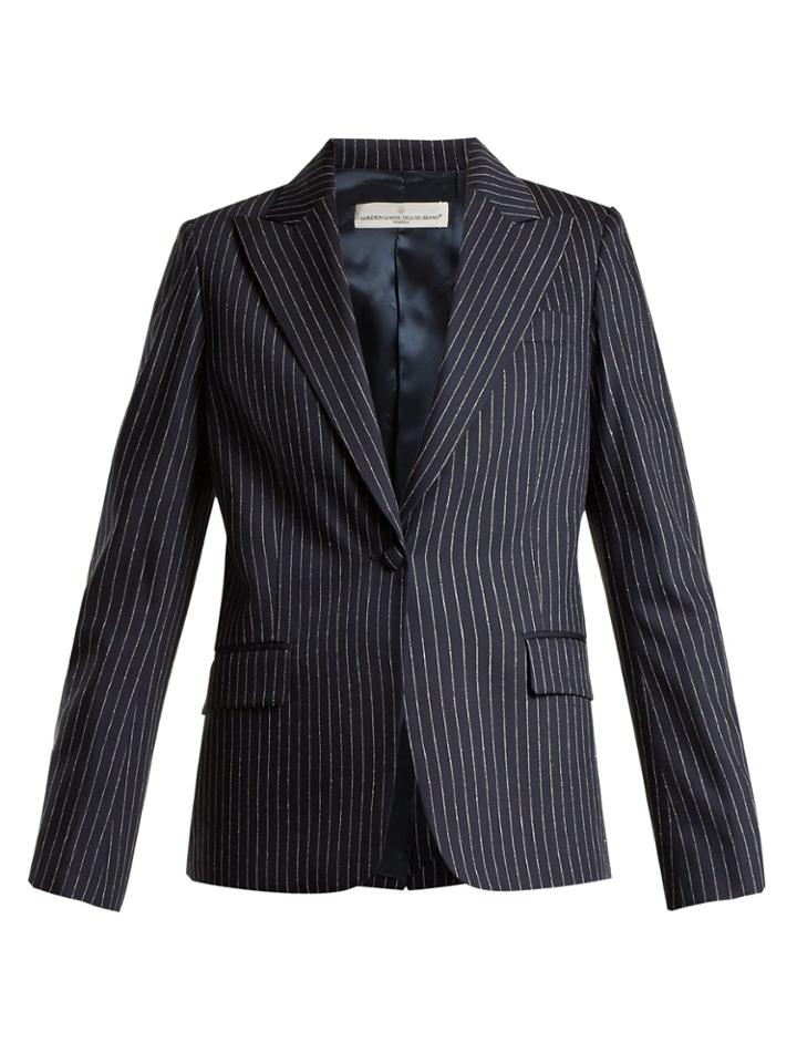 Golden Goose Deluxe Brand Venice Pinstripe Tailored Jacket
