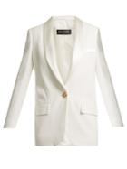 Balmain Single-breasted Crepe Blazer