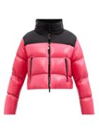 Ladies Rtw Moncler - Jasione Cropped Quilted Down Jacket - Womens - Fuchsia