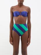 Zimmermann - Tiggy Underwired Balconette Bikini Top - Womens - Dark Navy
