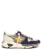 Matchesfashion.com Golden Goose - Running Sole Suede And Leather Trainers - Womens - Black Multi