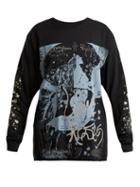 Matchesfashion.com Blue Roses - Magic Printed T Shirt - Womens - Black