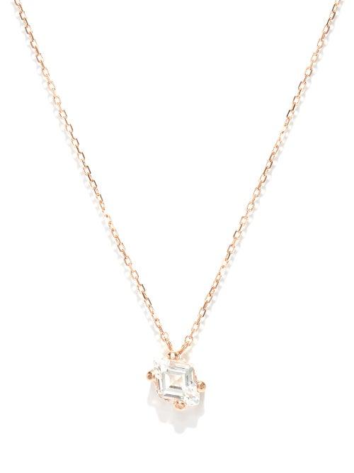 Matchesfashion.com Suzanne Kalan - Topaz & 14kt Rose-gold Necklace - Womens - Rose Gold